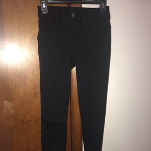 Black American eagle jeans (high rise jeggings)